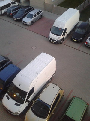 dwa busy stojące naprzeciw siebie, wielkie gratulacje